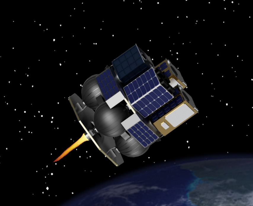 Hybrogines' modular and versatile orbiter, Hyorbiter®, is designed to provide all kind of orbital service. © Hybrogines