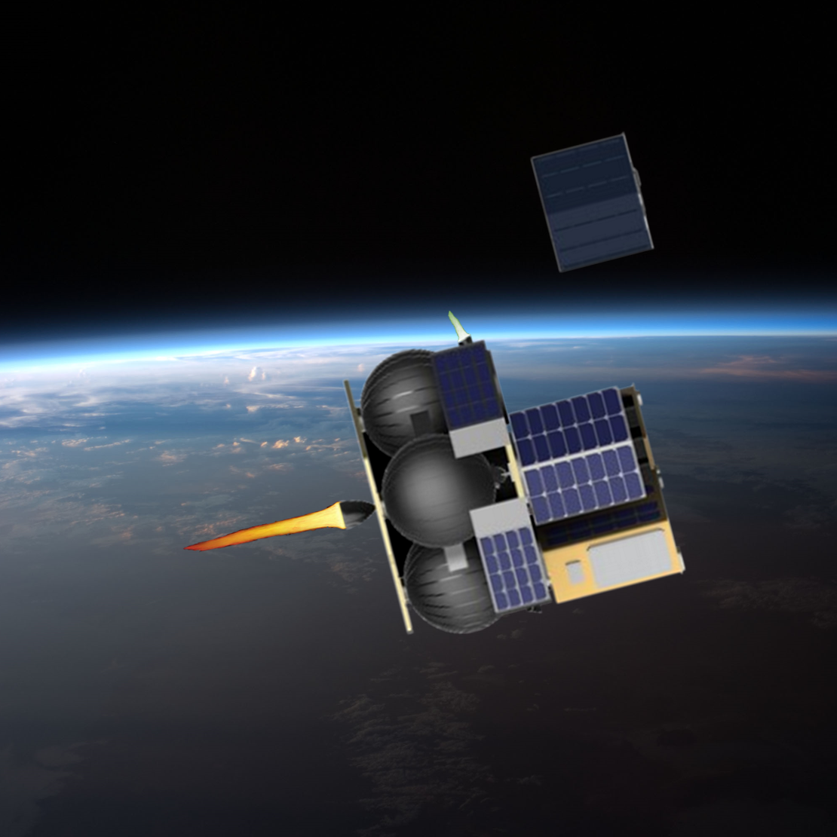 Hybrogines' modular and versatile orbiter, Hyorbiter®, is designed to provide all kind of orbital service. © Hybrogines